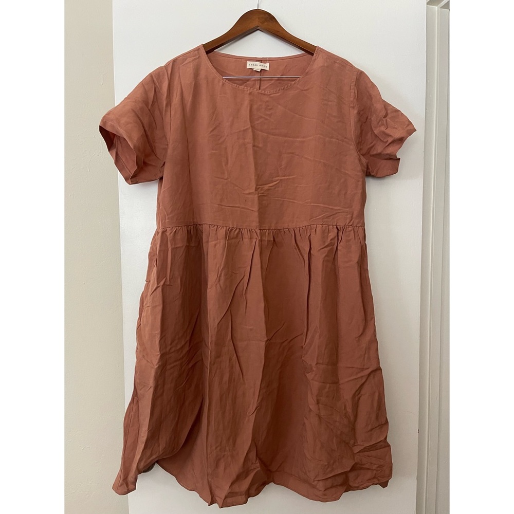 (FIRM PRICE) NWOT - Tradlands - XL Terracotta Nico Linen Dress